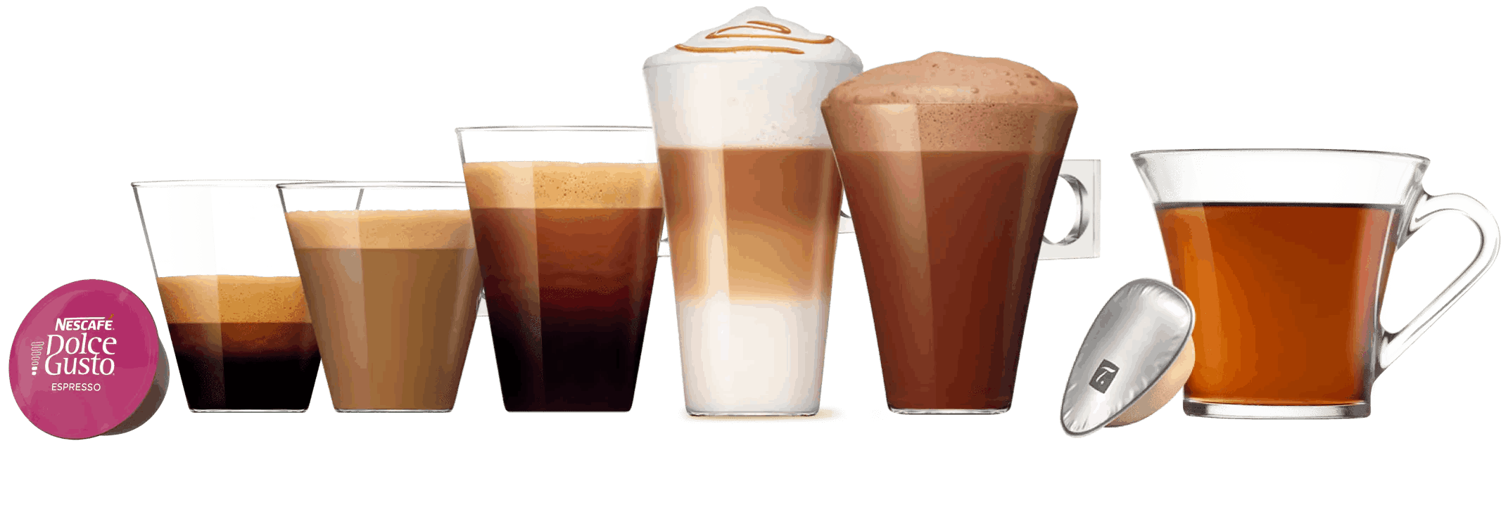 Otkrijte sve naše okuse kave | NESCAFÉ® Dolce Gusto® header image