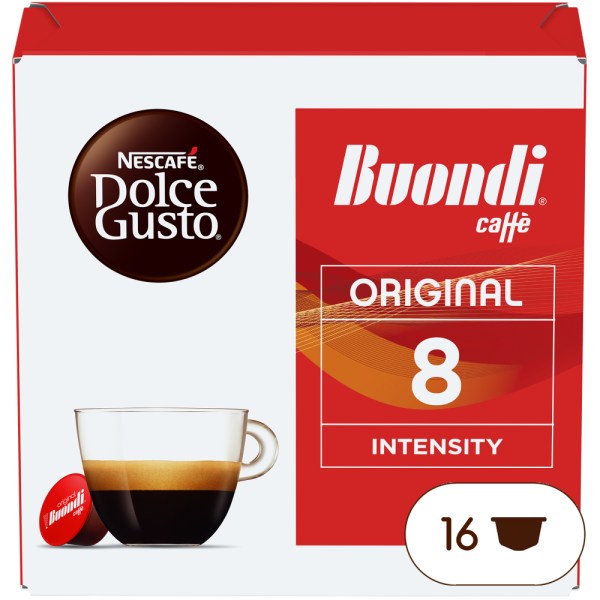 Front view of Buondi (16 pods) box